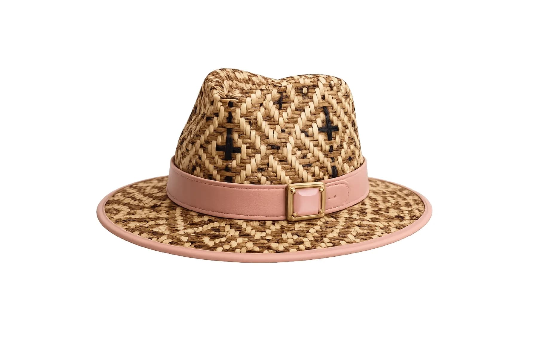 Sombrero Clifford sobre fondo neutro, con la hebilla de cuarzo visible